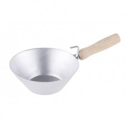 Naběračka zednická ocel 180mm dřevěná ručka