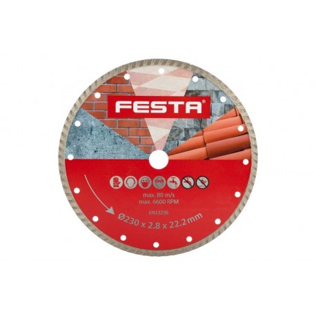 Kotouč diamantový FESTA TURBO 230x2.6x22.2mm