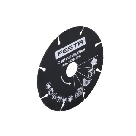 Kotouč řezný FESTA univerzální karbidový 125x1x22.2mm