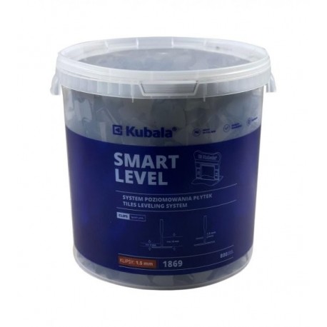 SMART LEVEL spony 1.5mm 800ks + vědro 20l 1869