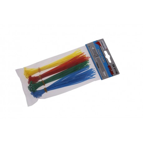 Pásky vázací 150x2.5mm 100ks barevné