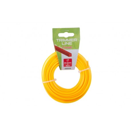 Struna žací čtverec 2.4mm x 15m