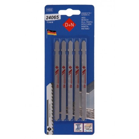 Plátky do přímočaré pily HSS 100/1.3mm 5ks 31120