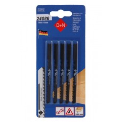 Plátky do přímočaré pily HCS B&D 75/1.3mm 5ks 12440