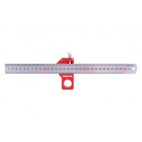 Měřítko FESTA nerezové 300mm s magnetickým posuvným dorazem s uhly 90°/45°