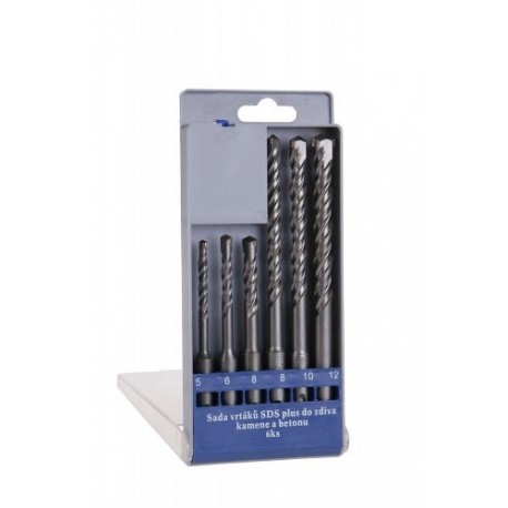 Sada vidiových vrtáků SDS+ 6ks 5-12mm