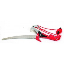 Housenice s pilou 30cm teleskopická násada 240cm