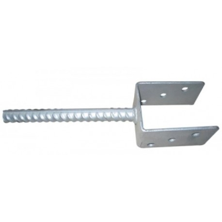 Patka sloupku U 70x60x100mm tl.4mm trn 18x200mm ZN