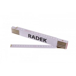 Metr skládací 2m RADEK (PROFI,bílý,dřevo)