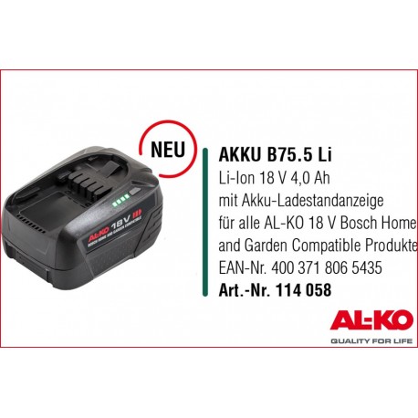 baterie B75.5 Li 4,0 Ah kompatibil.BOSCH
